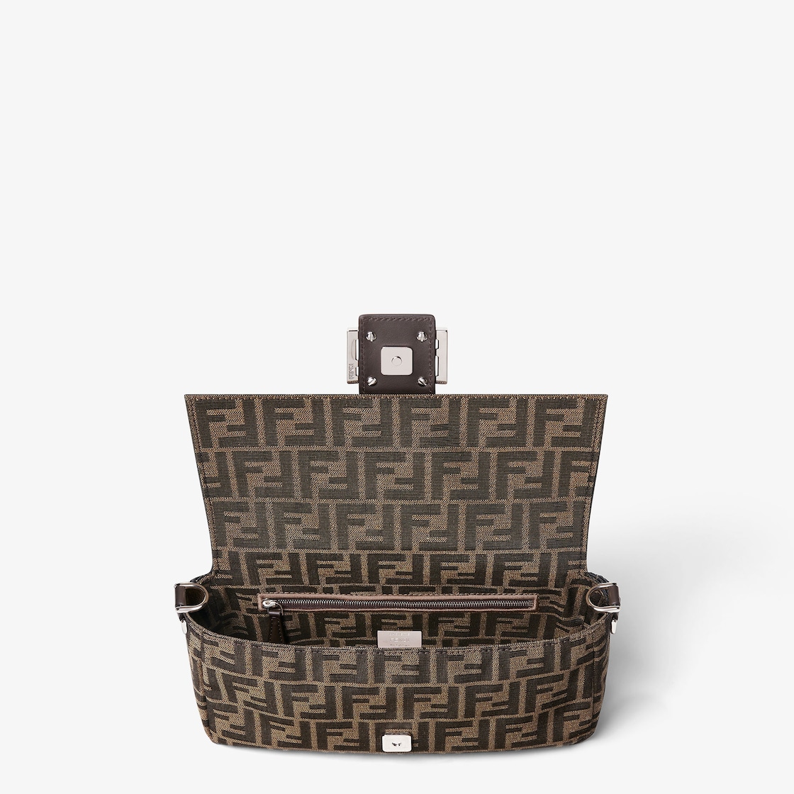 FENDI Baguette® Tobacco brown FF jacquard fabric bag - Image 4